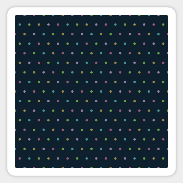 Pastel Polka Dot Dark Sticker by Blue-Banana